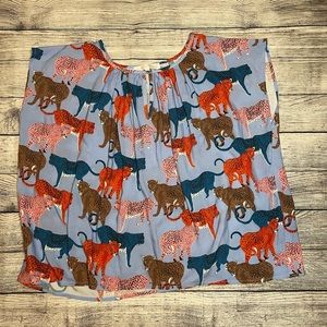 Corey Lynn Calter Boxy Cheetah Top